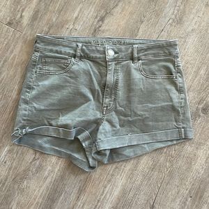 American eagle faded green Jean shorts